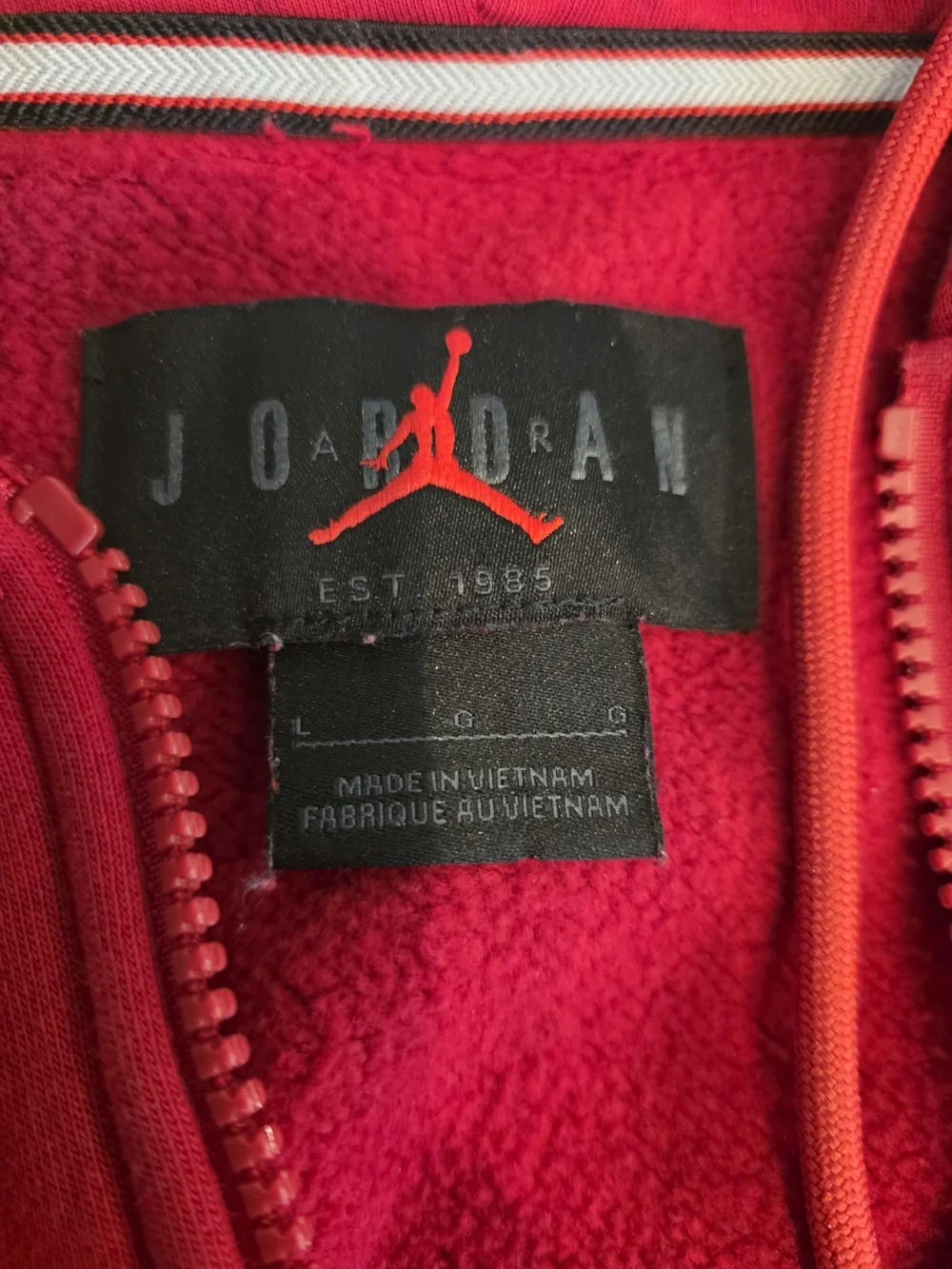 Air Jordan Jumpman Men’s Sweatsuit Size(LG)Red  Sweatshirt & Size (M)Sweatpants